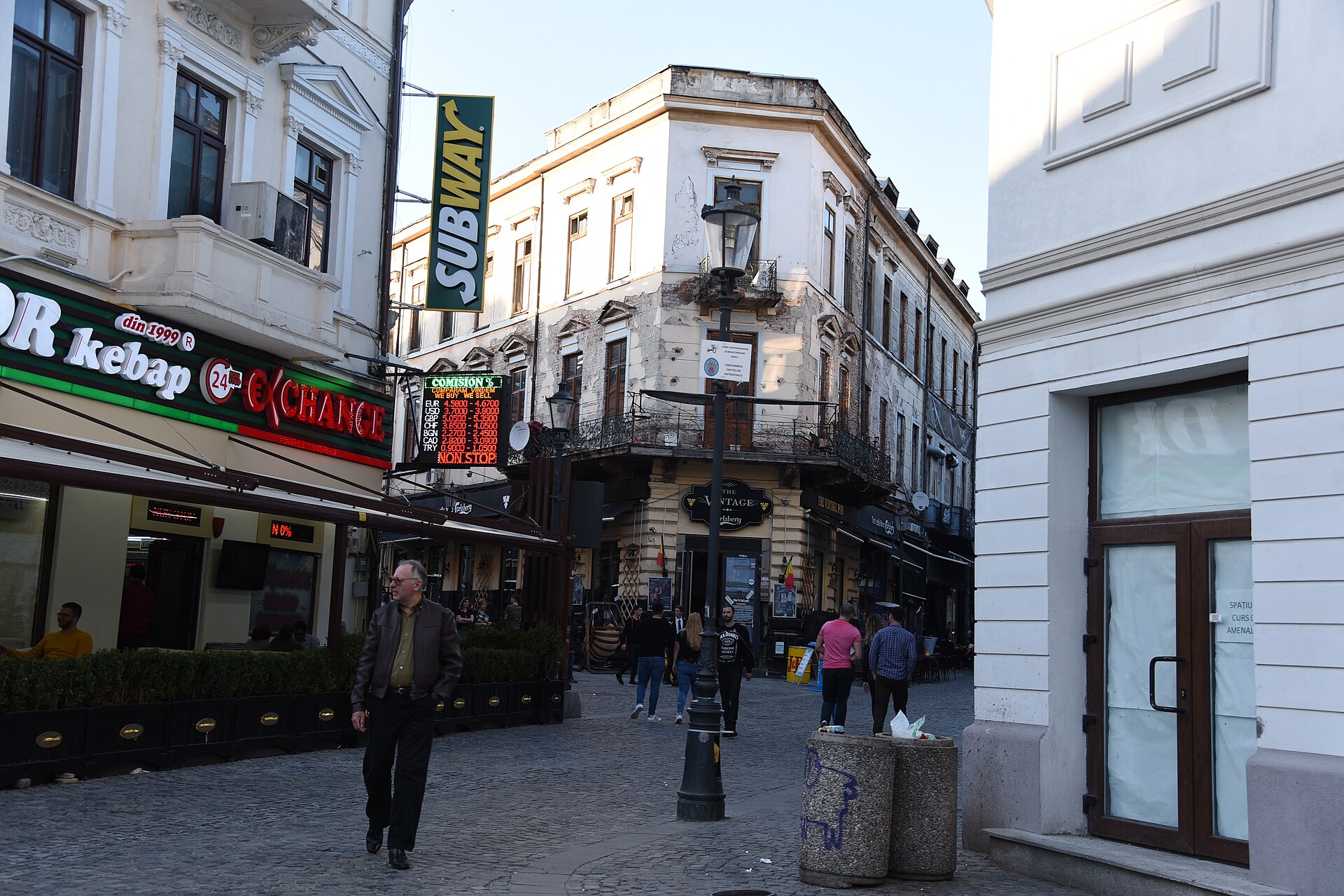 Bucharest old town street