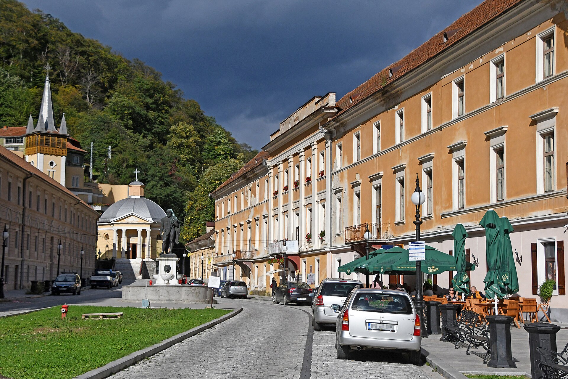 Romanian old town square