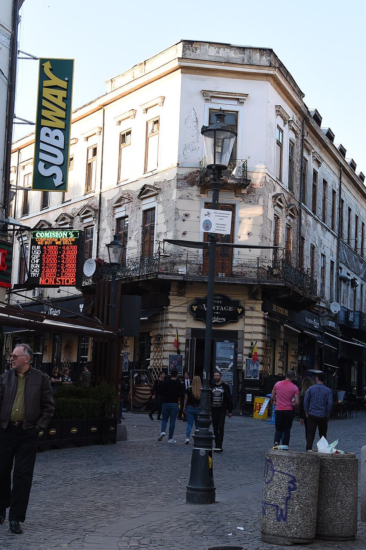 Bucharest old town street
