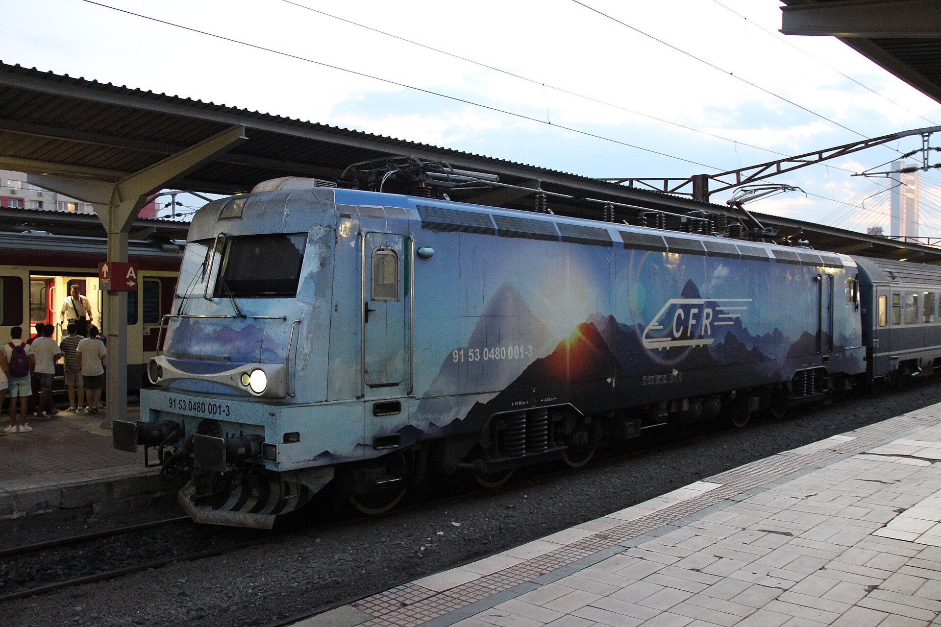 Romanian railway train